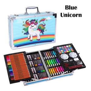 145 PCS Watercolor Pen Set Childrens Color Pen Box Art Painting Crayon Marker Pencil Stationery Supplies Birthday Gift