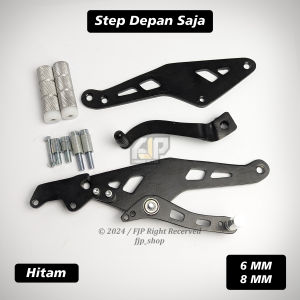 Satu Set Footstep Underbone Cutting CNC Robot Satria Fu / Fi 150 Karbu dan Injeksi UB Step Belakang Jalu Lipat