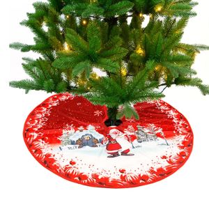NCNC(okdeals01) christmas tree skirt base 84 cm Washable Non-woven Carpet Fabric Soft Christmas Tree Skirt Xmas Decor Party Supplies Xmas Tree Bottom Cover