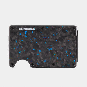 NOMADICO Forged Carbon X Minimalist Wallet - Fits 12 Cards RFID Blocking Slim & Stylish