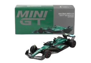 Mô Hình Xe Tĩnh 1:64 Mini GT Aston Martin AMR24 #18 Lance Stroll F1 2024