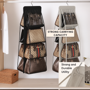 Dorm Room Closet Storage Hanging Bag Space-Saving And Convenient Organizes Clothes And Accessories Easy To Install And Durable