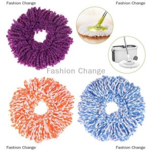 [COD] Fashion Change Thicken Microfiber Cotton Head 360 Magic Mops Spinnable Universal Spin Mop Head Replacement Refill Household Cleaning Tools 16cm
