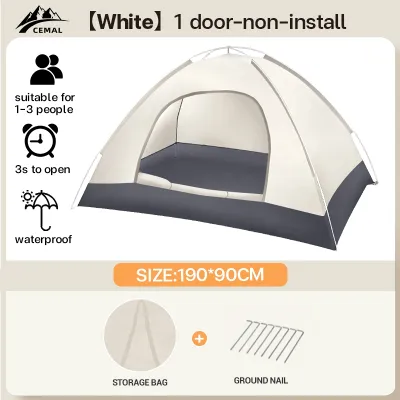 FINNA Tents for camping 2/4/6 person tent outdoor heavy duty picnic camping portable camping tools and equipment tent foldable automatic pop-up rainproof mosquito screen large space automatic speed opening 5 side ventilation panoramic camping tent