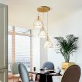 Home modern chandelier ceiling light industrial metal cage living room dining room ceiling light. 