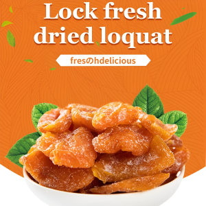 Bamboo Bee Salt Loquat Dried Fruit Non-Additive Coreless Healthy Preserved Snack with Original Flavor 竹蜂盐枇杷果干