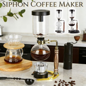 Siphon Coffee Maker Heat-resistant Glass Espresso Maker Coffee Filter Kit Homemade Coffee Machine