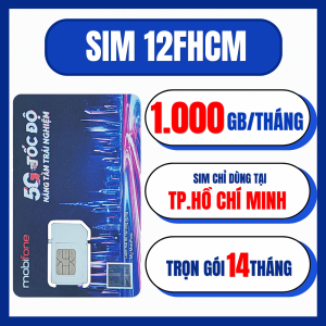 ( HÀNG SẴN ) SIM 4G 5G MOBIFONE 1.000GB/Tháng Gói Data Siêu Khủng Chỉ Dùng tại Hà Nội & Hồ Chí Minh | 12FHN 12FHCM 6FHN 6FHCM - FREESHIP - CHƯA KÍCH HOẠT