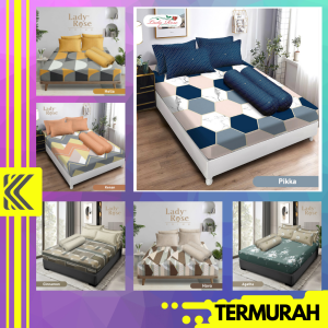 SPREI LADY ROSE 180x200 160X200 120X200 - SPREI NO 1 SPREI NO 2 SEPREI KATUN - SEPRAI SPREI MURAH SARUNG BANTAL GULING KASUR HOMEDECOR SPREI SHABBY SPREI CANTIK ADEM TERLARIS TERMURAH SEPRAY SEPRAI PROMO