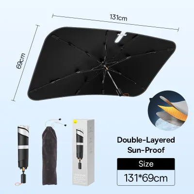 Baseus Car Sunshade Windshield Sunshade Cooling Curtain Car Front Window Foldable Sun Shade Umbrell Windshield Car Accessory For Front Window Sun Protection