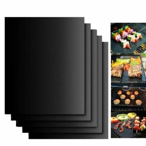 Reusable Non-Stick BBQ Grill Mat Portable Baking Sheet Outdoor Picnic Barbecue Oven Cooking Liner Pad