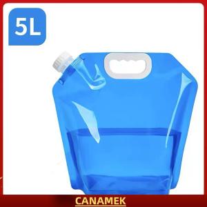 Miễn phí vận chuyển✨ 5 10L ngoài trời xách tay gấp túi nước với vòi nước đi xe đạp đi du lịch và cắm trại nhựa dày công suất lớn túi nước