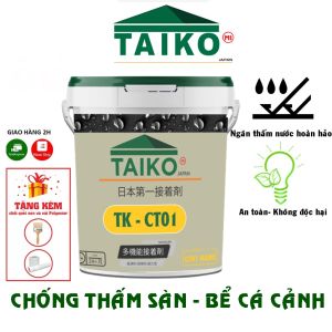 Sơn Chống Thấm Hồ Cá Bể Cá Koi TAIKOMI CT01 Màu Đen - Chống Thấm Bể Cá Koi Mái Nhà Móng Nhà Bể Âm