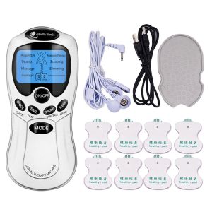 8 Modes Electric Pulse Acupuncture Cupping Therapy Neck Shoulder Body Massager Machine Relax Stiff Muscle Stimulator with 8pcs Electrode Pads