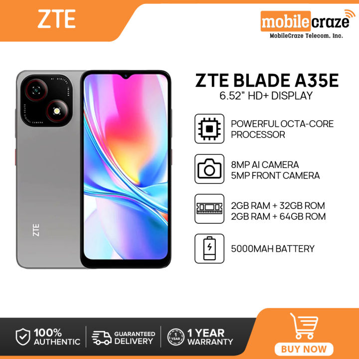 ZTE Blade A35E Smartphone | 2GB+32GB / 2GB+64GB RAM+ROM | Octa