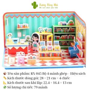 Mô Hình Đồ Chơi Bằng Xốp Size Lớn Lắp Ráp Chủ Đề Không Gian Phòng Của Bé Xương Rồng Nhỏ