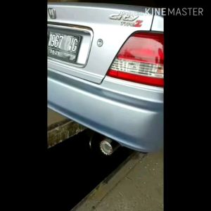 KNALPOT RACING MOBIL HKS GRONEL UJUNG BLUE