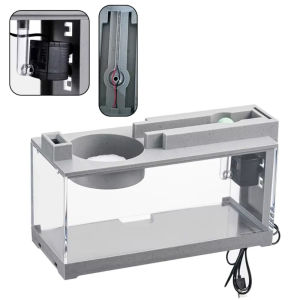 DFVDSPW Nước chảy Bể cá cảnh quan Sáng Tạo Bộ lọc không ồn Bể cá nhỏ Hở đầu Với đèn bơm nước Đồ trang trí cảnh quan siêu nhỏ Tuần hoàn nước