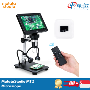 Matatastudio MT2 Digital Microscope 1080P Resolution 7 IPS 1200X HD Screen HDMI Output STEM Eucational for Kids & Teens