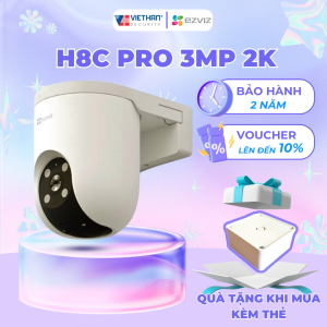 Camera EZVIZ H8C Pro 3MP/4MP/5MP ban đêm có màu báo động người âm thanh 2 chiều camera ngoài trời wifi xoay 360 độ