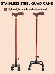 Factory Direct High-quality Four-legged Crutches Multifunction Small quadrangle Crutches