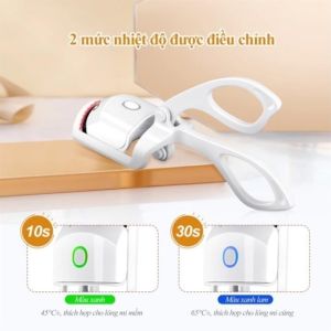 Máy Uốn Mi Điện Mini 2 Mức Nhiệt | Kẹp Bấm Mi Nhiệt Sạc USB | Dụng Cụ Makeup Giữ Mi Cong Lâu