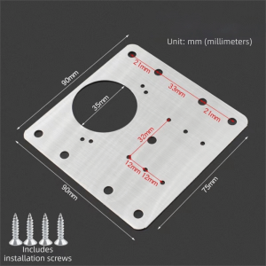 MIRELINA Stainless Steel Cabinet Hinge Repair Plate Thickened With Holes Cabinet Door Hinge Installation Plate Durable Cupboard Door Hinge Mounting Plate Household Tools