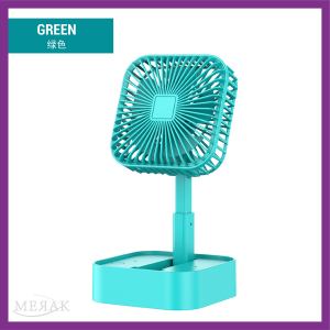 USB Rechargeable Foldable Square Desk Table Portable Mini Small Fan Office Outdoor Bedside Kipas Lipat Meja Kecil可折叠迷你风扇