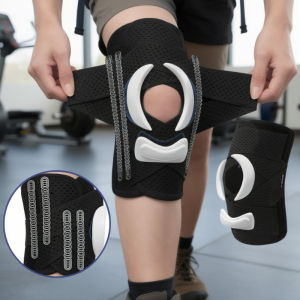 Knee Brace Support Meniscus Patella Compression Anti Slip Breathable Sports Pain Relief Spring