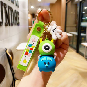 Gantungan Kunci Karakter Kartun Disney Tsum Tsum Lotso Mickey Tiger Monster Aksesoris Hiasan Tas