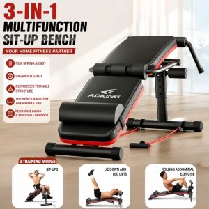 3-in-1 Workout Bench Sit Up Assistance Fitness Chair Multi Functional Fitness Equipment Bench Chair
