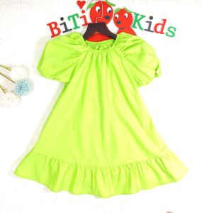 Đầm bé gái váy trẻ em phong cách Hàn Quốc Bitikids hồng cánh sen từ 0-8 tuổi