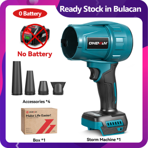 🔥Bulacan Stock🔥350M/S Brushless Turbo Blower Handheld Cordless Electric Air Blower Computer Keyboard Dust Sweeper Tool For Makita 18V Battery