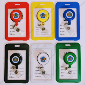 Gantungan Yoyo Id Card Putar Stainless KEMENKEU : Kementerian Keuangan + Tempat/Holder Id Card