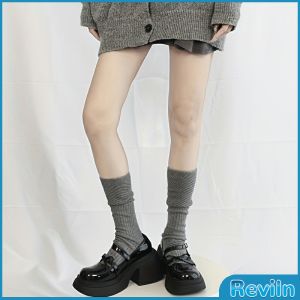 R.E. ถุงเท้ายาวถึงเข่าของผู้หญิง ผ้าถัก ยืดหยุ่นดี ถุงเท้าผ้าฝ้ายแฟชั่นสตรีขายดี Ankle Socks
