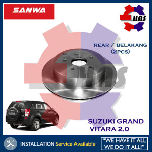 Suzuki Grand Vitara 2.0 2006~12 SANWA Japan REAR Disc Brake Rotor BELAKANG (2pcs)