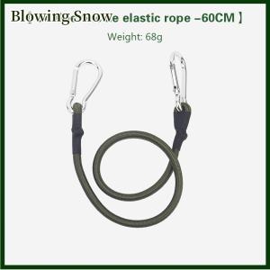 Blowing Dây thun Carabiner 30 60 90 120cm dây buộc hành lý cắm trại ngoài trời dây phơi quần áo Thiết bị cắm trại bền kéo dài đa chức năng