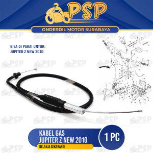 Kabel Gas Jupiter Z New - Cabel Cable Seling Tali Kawat Throttle Iner Gas Yamaha Jupiter Z New Robot