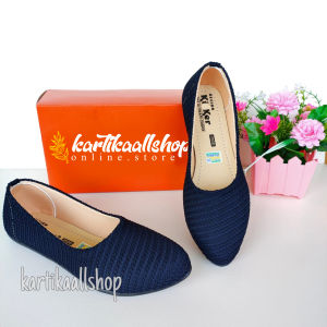 Sepatu flat shoes rajut import  balet wanita rajut terbaru  murah grosir PAY DAY -BIG SALE