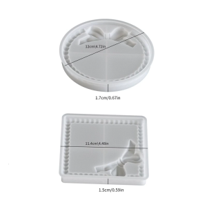 Dễ dàng vệ sinh khuôn Silicone vòng nhựa khuôn khay Silicone kết cấu cho crafting đẹp vuông khay và nhà kiểu dáng