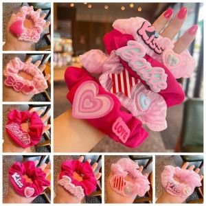 Set 4 Dây Buộc Tóc Cao Su Co Giãn Búp Bê BarBie Nhiều Màu Cho Bé Yêu