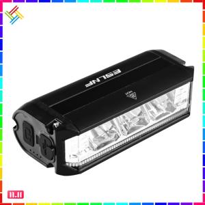 Bike Handlebar Light Aluminium Alloy Bike Headlight Flashlight High Brightness Type-C USB Rechargeable Cycling Accessories