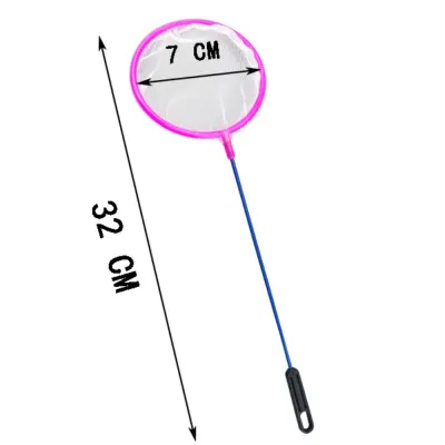 LAZALAI Random Color Tiny Fish Tank Net Plastic Food Residue Debris Skimming Net Portable Soft Aquarium Shrimp Net Small Ponds