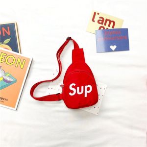 Túi đeo chéo mini chữ SUP đa màu nhẹ thời trang nhỏ gọn đựng đồ cá nhân cho bé khi đi học đi chơi