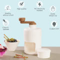 Portable Mini Manual Ice Crusher Ice Shaver Machine Snow Crushed Hand Crank Ice Breaker Household. 