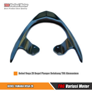 Behel Vega ZR Begel Planger Belakang Yamaha Vega-ZR TRG Alumunium Warna Hitam dan Silver Chrome