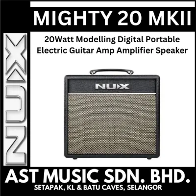 Nux Mighty 20 MKII 20Watt Modelling Digital Portable Electric Guitar Amp Amplifier Speaker