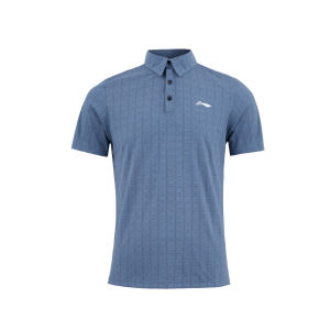 Áo polo nam Li-Ning C35 Áo nam vải thể thao co giãn thấm hút mồ hôi Áo thể thao tập gym chạy bộ