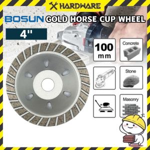BOSUN GOLD HORSE 4" CUP WHEEL/CUTTING DISC/GRINDING WHEEL/GOLD HORSE/DIAMOND WHEEL CUP/GRINDING CONCRETE WALL/杯形砂轮