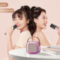 K12 Mini Karaoke Speaker With Mic bluetooth Speaker with Dual Microphone Wireless Family Singing KTV. 